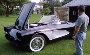 1961 Vette The owner checking it out2